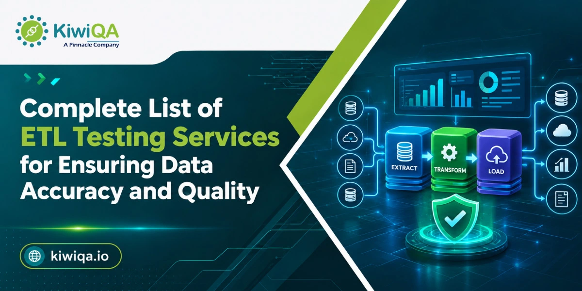 Complete List of ETL Testing Services for Ensuring Data Accuracy and Quality